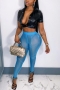 stretch 3 colors see-through mesh sexy pants_Red_Sky Blue