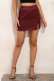 non-stretch satin 5 colors leopard jacquard stylish mini skirt(only skirt)_Black_Dark Green_Rose Red