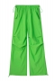 xs-l casual non-stretch 8 colors drawstring straight pants(size run small)_Black_Dark Gray_Magenta_Green