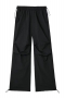 xs-l casual non-stretch 8 colors drawstring straight pants(size run small)_Black