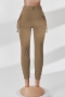 slight stretch pockets zip-up button stylish casual all-match cargo pants_Black_Dark Gray_Rose Red_Dark Green_Dark Blue_Khaki _Brown_Gold