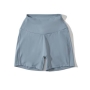 casual high stretch shirring hip lift quick dry tight shorts size run small_Black_Dark Gray_Haze Blue