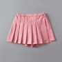 stylish non-stretch pleated 11 colors pocket high waist skort size run small_Black_White_Gray_Dark Gray_Pink