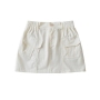 high street slight stretch 4 colors all-match cargo mini skirt(size run small)_Black_White