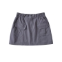 high street slight stretch 4 colors all-match cargo mini skirt(size run small)_Black_White_Dark Gray