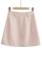 stylish slight stretch 4 colors office lady suit mini skirt(size run small)_Black_Pink