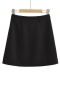 stylish slight stretch 4 colors office lady suit mini skirt(size run small)_Black