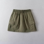 high street slight stretch 6 colors cargo mini skirt with lined(size run small)_Black_Dark Gray_Pink_Dark Green