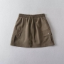 high street slight stretch 6 colors cargo mini skirt with lined(size run small)_Black_Dark Gray_Pink_Dark Green_Beige_Brown