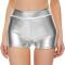 sexy high stretch holographic 3 colors nightclub tight hot shorts_Black_Gold_Silver