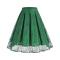 stylish plus size non-stretch 5 colors lace midi skirt_Black_White_Pink_Green