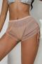 sexy stretch mesh see-through drawstring hot shorts_Black_White_Pink_Red_Orange_Blue_Khaki