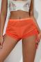 sexy stretch mesh see-through drawstring hot shorts_Black_White_Pink_Red_Orange