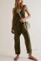 casual slight stretch 6 colors solid color cargo overalls(no underwear)_Black_White_Red_Orange_Dark Green