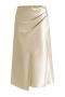 stylish non-stretch solid color high waist zip-up slit midi skirt_Black_Orange_Dark Green_Beige