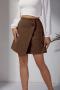 stylish non-stretch solid suede zip-up high waist irregular mini skirt_Black_Brown_Reddish Brown