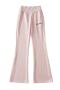 casual letter embroidery slight stretch stylish pants size run small_Black_White_Gray_Dark Gray_Light Pink