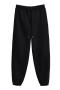 casual slight stretch 4 colors drawstring all-match sweatpants(size run small)_Black