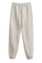 casual slight stretch 4 colors drawstring all-match sweatpants(size run small)_Black_Dark Gray_Beige