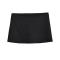 sexy solid color stretch stylish with lined slim mini skirt size run small_Black