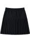 sexy slight stretch slim knitted pleated mini skirt(size run small)_Black