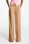 stylish plus size non-stretch 3 colors straight suit trousers_Black_Sky Blue_Khaki