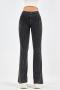 casual plus size high stretch denim barbie fabric yoga pants size run small_Black_Dark Gray