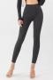 sports high stretch tight denim barbie fabric tummy control yoga pants_Black