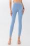 plus size stylish high stretch pocket denim barbie fabric sports yoga pants size run small_Black_Dark Gray_Sky Blue