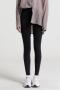 plus size sport high stretch pocket denim barbie slim yoga pants size run small_Black