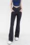 plus size high stretch denim barbie high waist yoga flare pants size run small_Dark Gray