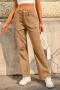 new casual slight stretch 4-color loose straight leg cargo pants_Black_Gray_Dark Green_Khaki