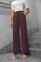 new casual non-stretch solid color high-waisted wide-leg loose straight pants_Pink_Magenta_Sky Blue_Haze Blue_Dark Blue_Dark Purple
