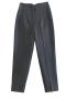 casual non-stretch solid color high-waisted straigh pants(size run small)_Dark Gray