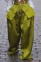 casual plus size slight stretch 3 colors wide-leg removable pocket cargo pants_Black_Magenta_Green