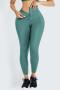 plus size high stretch 7 colors solid color high-waist leggings_Black_Gray_Pink_Rose Red_Yellow_Green