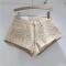 sexy slight stretch denim rhinestone all-match hot shorts(size run small)_Black_Gray_Pink_Blue_Beige