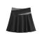 new sexy slight stretch color-blocked sports skort(size run small)_Black