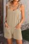 casual non-stretch solid color sling 5 colors overalls_Black_Orange_Green_Darkviolet_Beige