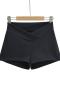 new sexy slight stretch 7-color cross v high-waist shorts(size run small)_Black