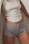 stylish 9 colors summer slight stretch low-waist sexy bow hot shorts_Black_White_Gray