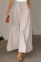 new casual plus-size non-stretch 9-color knit wide-legged loose long pants_Black_White_Aqua Green_Green_Forest Green_Sky Blue_Beige