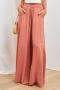 new casual plus-size non-stretch 9-color knit wide-legged loose long pants_Black_White_Aqua Green_Green_Forest Green_Sky Blue_Beige_Khaki _Neon Orange