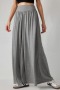 new casual plus-size slight stretch 6-color high-waist wide-leg long pants_Black_Gray