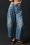 casual plus size non-stretch denim 3 colors mid-waist jeans_Black_Sky Blue_Blue