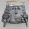 stylish non-stretch 6 colors denim sexy slim cargo mini skirt(size run small)_White_Gray
