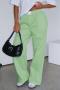 casual non-stretch 8-colors striped print loose straight pants_Black_Pink_Red_Orange_Green