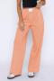 casual non-stretch 8-colors striped print loose straight pants_Black_Pink_Red_Orange