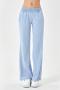 stylish slight stretch casual loose denim barbie sports pants size run small_Dark Gray_Sky Blue