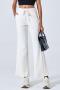 pure color slight stretch laced loose casual sports pants size run small_Black_Dark Gray_Blue_Beige